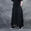 Этническая одежда Мужчины Мода Широкие ноги. Хип -хоп штаны Японский кимоно мужский готический панк бегут Хип -хоп азиатские брюки уличной одежды FF2037