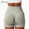 Yoga Outfit Summer Seamless Cross High Waist Yoga Shorts Elasticity Quick Dry Hip Lift Pants Breathable Running Sports Cycling Shorts Women 230801