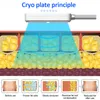 最新の凍結脂肪分解マシンcryoスリミングボディ輪郭携帯ポータブル脂肪削減真空減量二重顎除去速い配達