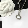 Projektant biżuterii Naszyjnik Nowy styl mały zapach podwójny diamentowy zestaw srebrny pięciopunktowy naszyjnik gwiazd