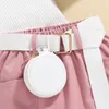 Clothing Sets Summer fashion sexy girls suit 0 5 years old children s pit strip sleeveless neck hanging shorts waist bag leisure three piece 230802