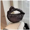 Abottegas Vneta Jodie Mini Teen Intrecciato Designer Tote Summer Woven Bag Handgemaakte geweven Women's Fashion Trend Veelzijdige Wedding Dinner Bag