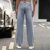 Jeans pour femmes printemps et été créateurs de mode mode rue Hipster Style lâche Tube droit 20w femmes pantalon contrôle trop