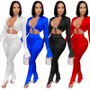 Женские штаны с двумя частями Solid Bodycon Sets Women Festival Clothing Crop Top Top Top и Split Stacked Leggings устанавливают сексуальные наряды клуба