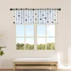 Curtain Arrow Gradient Texture Black Kitchen Small Window Tulle Sheer Short Bedroom Living Room Home Decor Voile Drapes