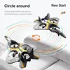 ElectricRC Aircraft V17 Gravity Sensing RC Plane Aircraft Glider Radio Control Helicopter Epp Foam Remote Controlled Airplane Toys for Boys Children 230801