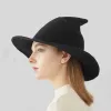 Halloween witch hat Men and Women wool Knit Hats Fashion Solid Girlfriend Gifts Party Fancy Dress FY4892