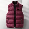 Mens Vest Waistcoat män designer kvinnor vinter ner västar kroppsvärmare västmäster mans jacka puffer utomhus varm ärmlös teknisk parka outwear