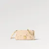 폭발 새로운 여자 가방 좋아하는 핸드백 M46393 패션 핑크 엠보싱 크림 바게트 어깨 가방 골든 체인 소 가죽 곡물 고급 고급 디자이너