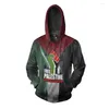 Hoodies IFPD 3D Tryckt hoodie palestine flagga tröja vårens hösten casual tröjor herrens pullover topp streetwear emodern888