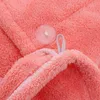 Autumn Winter Drying Turban Towel Coral Velvet Warm Wrap Solid Quick Dry Long Hair Absorbent Shower Cap