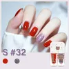 Nail Polish Waterbased Set Two Bottles Glitter Scrub Can Tear Nobake Women Girl Cute Quick Drying Manicure Tools 230802