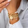 Link Armbänder Frauen Einzigartige Perle Armreif Set Handgelenk Kette Stilvolle Accessoires Mode Anime Angepasst Schmuck