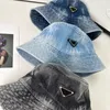 Джинсовая ковбойская рыбака шляпы Cacquette Unisex Bucket Hats Пара дизайнерские бейсбольные шапки Snapbacks