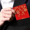 Opakowanie prezentów 10 szt. Bag gotówki Czerwone kieszenie pieniądze Pakiety Ceremonia Pakiety