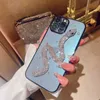 Mobiltelefonfodral Luxury 3D Glitter Bling Diamond Snake Plating Soft Phone Case för iPhone 14 13 12 Pro Max 11 X XS XR 7 8 Plus SE3 Silikon Cover L230731