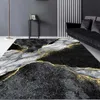 Carpets Black Gold Marble Carpet for Living Room Luxury Home Decoration Sofa Table Large Area Rugs Non-slip Floor Mat Entrance Door Mat R230802