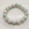 Strand Style Imitation White Jade Bodhi Root Bracelet أصابع الرجال ملفوفة خط الدائرة الواحدة للسيدات الناعمة Play Buddha