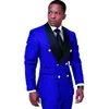 Ternos masculinos JELTOIN Mais recentes modelos de calças e casacos azul marinho Casamento para homens Xale Lapela de dois seios Masculino Terno de festa Traje Homme