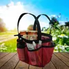 Evening Bags Portable Mesh Beach Bag Handbags Shower Caddy Portable For College Dorm Large Bathroom Tote Bag Durable Shower Bag 230801