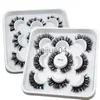 False Eyelashes DINGSEN New 5 pairs 825mm natural 3D false eyelashes fake lashes makeup kit Mink Lashes extension mink eyelashes maquiagem x0802