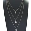 Chains Beyou Greek Sorority Zeta Phi Beta Letters Multilayer Chain Custom Necklace