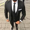 Мужские костюмы Мужчины дизайнеры 2023 костюм Slim Fit Groom Tuxedo Свадебный заказ на выпускной пиджак Business Double Breads 3 Piece