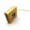 Lamphouders 3D Houten Basis LED Tafel Nachtlampje Voor Piramide Stenen Bal Kristallen Bol USB Warme Houder Verlichting Accessoires