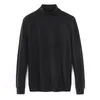 Herrtröjor VÄRSTA PUCKOVER TURTLENECK Sweater Merino Pure Wool Thin Bottoming Autumn and Winter Korean Style Trendy Boys '