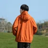 Giacche da uomo Giacca con cappuccio a maniche lunghe Felpa da uomo Varsity Streetwear Protezione solare Outdoor Moda coreana Cappotti Top allentato casual