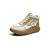 Taille 35-40 Casual Chaussures Designer Femmes Mode Mocassins Baskets Appartements Filles À Lacets Outdoot En Cuir Jaune Vert Plate-Forme Femmes Baskets De Sport Pour Livraison Gratuite