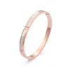 Bracelet XP luxe haute qualité Non-fading Shell Zircon réglage Bracelet en acier inoxydable pour les femmes bijoux cadeau goutte