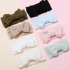 Accessoires de cheveux Bébé Printemps Été Dentelle Bandeau Enfants Grand Arc Meshe Fleur Imprimé Bandeau Bandeau Né Mignon Bowknot Élastique