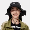 Cappelli a tesa larga OhSunny Cappello da sole da donna alla moda con protezione UV regolabile UPF50 Cappucci estivi lavabili per pescatore all'aperto