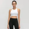 Chemises actives col haut Push Up Gym entraînement soutiens-gorge femmes haute danse Yoga haut de sport débardeur athlétique