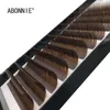 False Eyelashes Abonnie Individual False Dark Brown Eyelashes Natural Eyelash Extension Colored Mink lashes Extensions 007010 x0802