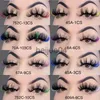 Faux Cils 20mm25mm Couleur Faux Cils Glitter Vison Cils Extension 5D Rose Bleu Fluffy Cruelty Free Lash couleur rouge Gros Maquillage x0802