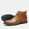 Stiefel Herren Lederstiefel Marke Bequeme Herren Stiefeletten mit Reißverschluss #AL657 L230802