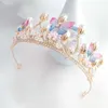 Accessoires pour cheveux cadeau de fête papillon cristal perle belle couronne ornement pour enfants coiffure cerceau coréen