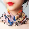 Scarves Pearl Pendant Neck Collar Chiffon Lace Pearls Scarf Fashion Print Shiny Variety Clothing Accessories