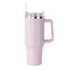 Water Bottles 40Oz Reusable Tumbler With Handle And St Stainless Steel Insated Travel Mug Tumblers Keep Drinks Cold Drop Delivery Home Dhvpl