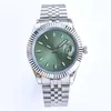 Man Watch Designer Green Watch 41 mm 36 mm Ruch Watches Automatyczne mechaniczne 31 mm 28 mm damskie ramki stali nierdzewnej Diamond Lady Wodoodporny Złoty zegarek