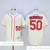 Vintage Movie Baseball nosi koszulkę 51 Willie McGee 52 Michael Wacha 50 Adam Wainwright 4 Yadier Molina 1944 1969 Jerseys Men Men Młodzież rozmiar S-XXXL