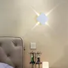 Wandleuchten, LED-Lampe, Nachttisch, moderne minimalistische Strahler, runde Form, Kreuz, Schlafzimmer, Flur, Treppe, Gang, Leuchten, Acryl