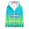 Bluzy męskie EYSTERM Hooded Bluza personalizacja bloger Casual Zip Hoodie Unisex 3D Bluza Unquiue Nowość Flyword123