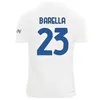 Maglie da calcio Barella Lukaku Vidal 23 24 camicie kit J.Correa Calhanoglu Gagliardini Correa Inters Milans Uniforms Shirt da calcio Kit Kit Kit