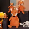 Bella peluche volpe giocattolo bambola di accompagnamento per bambini Kawaii animale volpe peluche cuscino ciondolo carino placare regalo per bambine