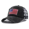 Casquettes de baseball 2023 été Vintage USA drapeau brodé maille camionneur chapeau femmes Y2k respirant Baseball pour hommes Snapback Casquettes