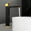 Bathroom Sink Faucets Basin White/Black Gold Solid Brass Mixer & Cold Single Handle Deck Mounted Lavatory Taps Arrival