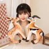 33CM Lovely Simulation Fawn Antelope Plush Toys Real Life Wild Animal Doll Stuffed Soft Children Kids Birthday Decor Gift